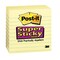 Super Sticky Notes, 4" x 4", Canary Yellow, Lined, 90 Sheets Per Pad, 6 Pads
